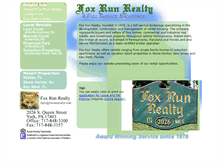 Tablet Screenshot of foxrunrealty.com